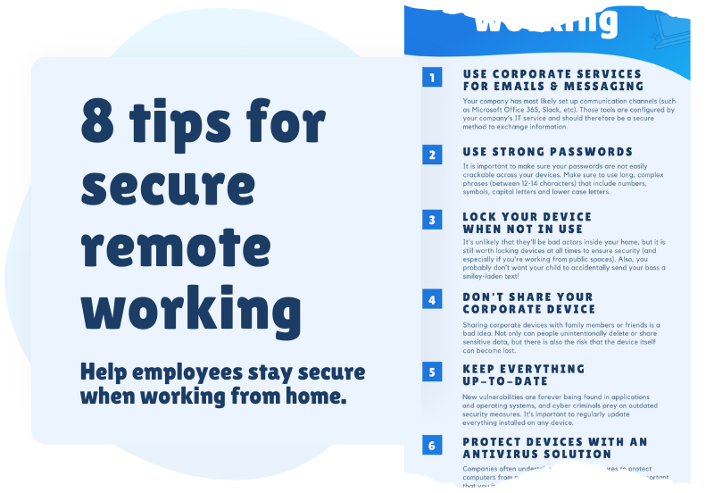 8 tips for remote security infographic thumbnail