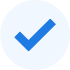 Blue tick icon